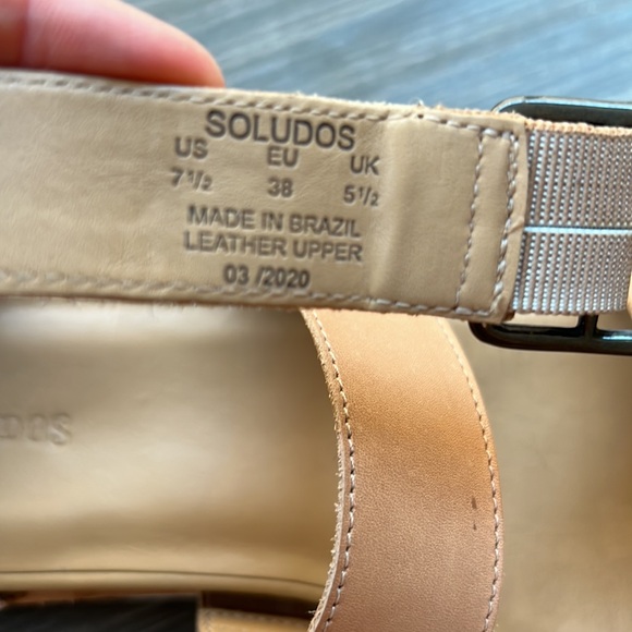 Soludos Cara City Sandal, camel, 7.5, barely worn - Picture 10 of 11